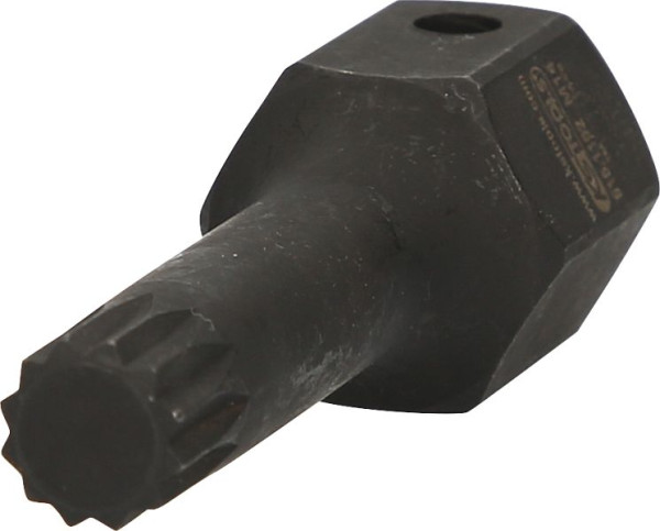 KS Tools 1/2" DUODRIVE Spezial-Kraft-Bit-Stecknuss XZN, M14, 78mm lang, 515.1162