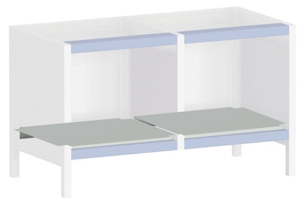 bott cubio Höhenverstellung Nachrüstset, für Kastenwerkbank, BxTxH: 40x40x800-900mm, RAL 7035, Lichtgrau, 41010003.16V