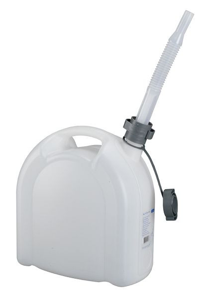Rapid Robuster 10 Liter Kunststoffkanister aus HDPE, lebensmittelecht, nicht eichfähig, transparent, Auslaufrohr, 24 217