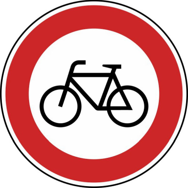 Stein HGS Verbot für Radverkehr Nr. 254, 420 mm / RA2 / Alform, 254-122