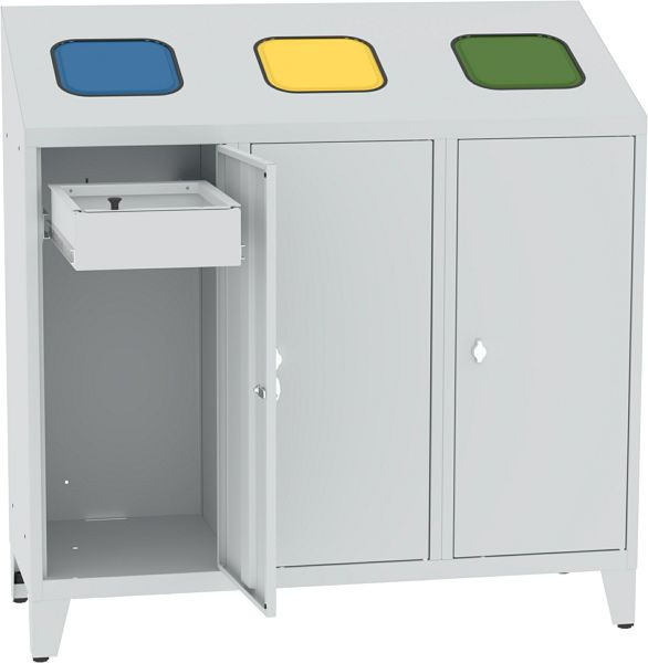Eurobox Metall-Recyclingbehälter, für 3 Entsorgungsbeutel, 0804-120303