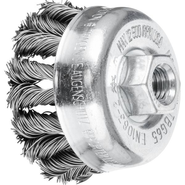 Pferd Topfbürste mit Gewinde, gezopft TBG 65/M14 CT ST 0,50, VE: 5 Stück, 43305031