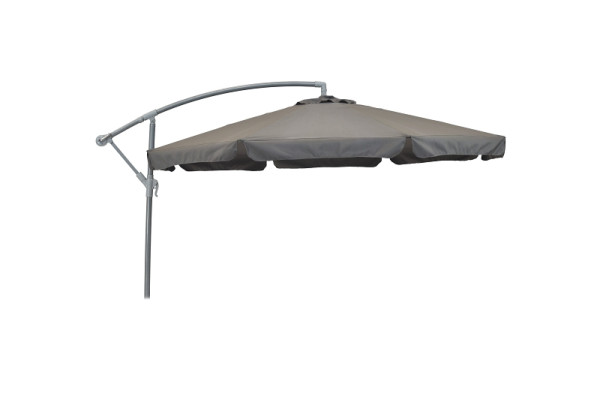 Merxx Ampelschirm, Ø 300 cm, inkl. Hülle, grau, 29015-309