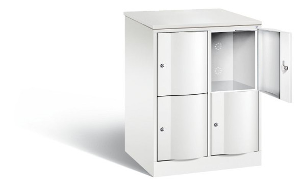 C+P XL-Schließfachschrank Resisto, H1077xB772xT640mm, Farbe: Verkehrsweiß, 8472-273 S10076