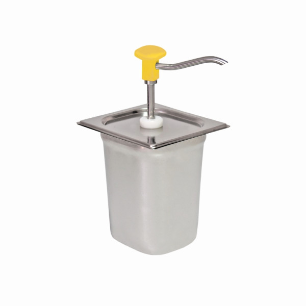 Schneider Dosierspender GN-Behälter einfach (gelb), Inhalt 3 Liter - 178 x 166 x 323mm, 152542