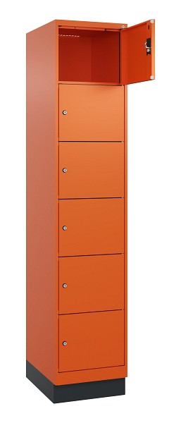 C+P Schließfachschrank Evolo PLUS, mit Sockel, 6 Fächer, 1950x400x500mm, 2004/20, 049020-126 S10023