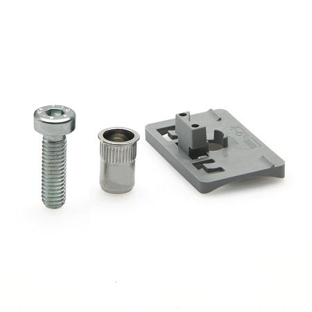 Ganter Adapter für Halter für Flächenelemente GN 649 an Rundrohre (GN 649.1-40-43), VE: 25 Stück, 649.1-40-43