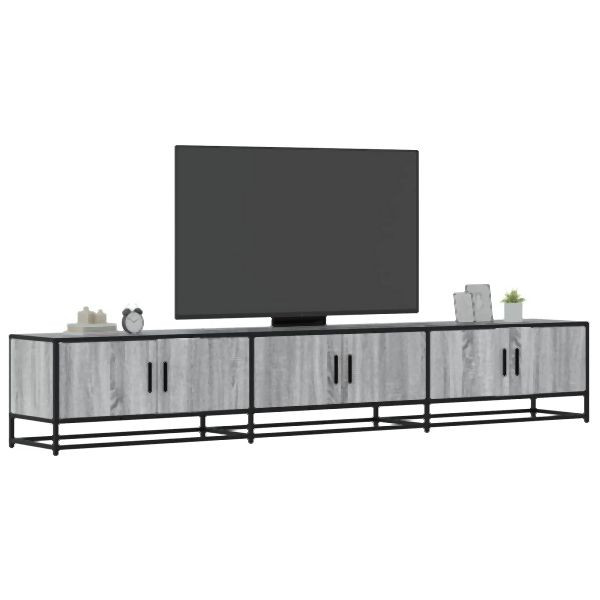 vidaXL TV-Schrank Grau Sonoma 240x35x41 cm Holzwerkstoff, 3300798