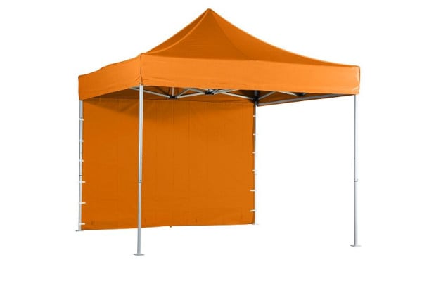 VeroTENT 3m Seitenwand geschlossen - orange, 205 cm hoch, v-3bs orange