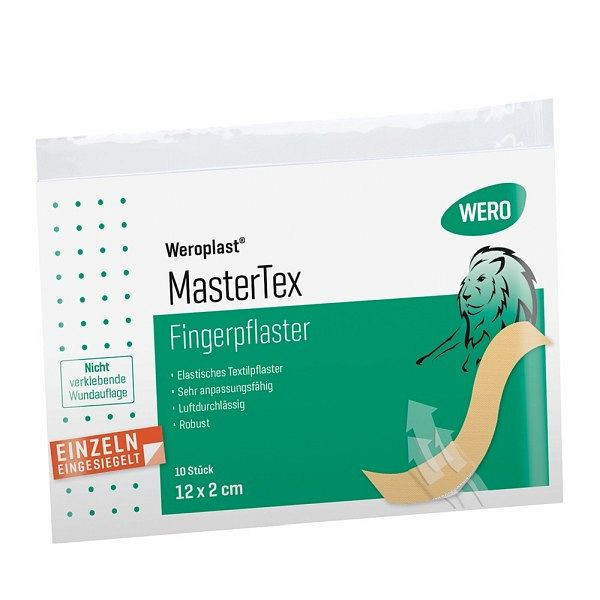 WERO Weroplast MasterTex Fingerpflaster 12 x 2 cm, VE: 10 Stück, 150262