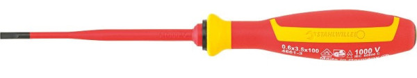 STAHLWILLE VDE-Schlitzschraubendreher 0,6mm x 3,5mm, Länge 100mm, 46613035