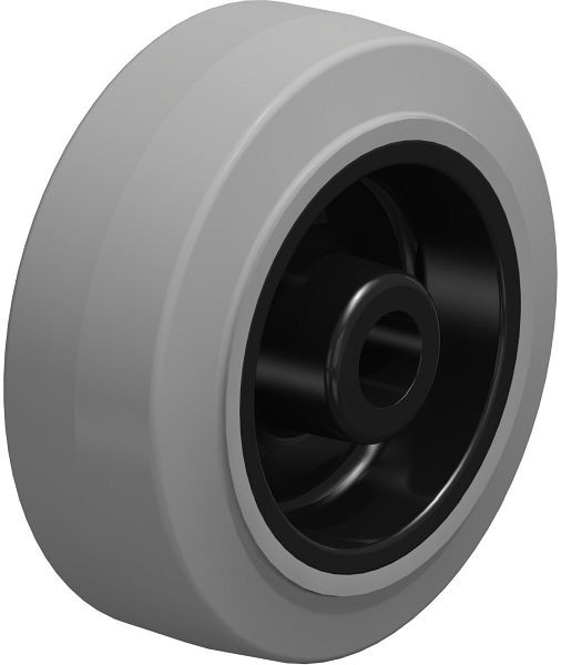 Blickle POEV 80/12G-SG Rad aus Elastik-Vollgummi, Grau, 843911