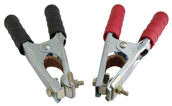 ELMAG Polklemmen-Set je 1x rot + schwarz, 600 A, Länge: 165 mm - SB, 59680