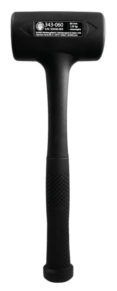 KUKKO Rückschlagfreier Schonhammer, Baureihe: 343, VE: 12 Stück, 343-060