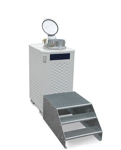 DENIOS Multisammler MS-TSE, 1300 Liter, lackiert, für Flammpunkt über 55° C, 117812