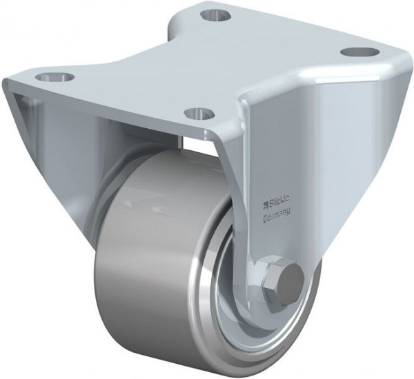 Blickle BH-SVS 65K Stahlblech-Bockrolle, Schwerlast-Ausführung, mit Anschraubplatte, Stahl, Grau, 754087