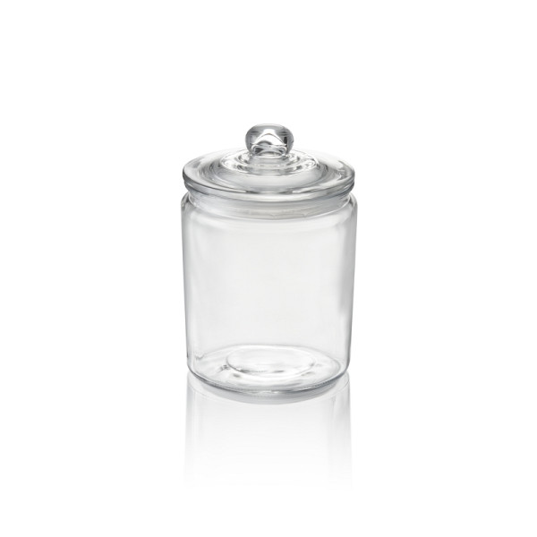 WAS Vorratsglas, 2 L, Ø 15 cm, Höhe 21 cm, Glas, Polyethylen, 1784002