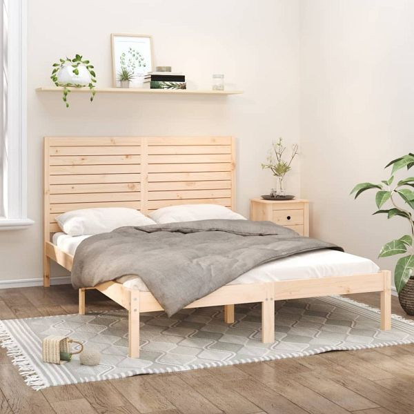 vidaXL Massivholzbett 120x200 cm, 3104603, 8720287033530