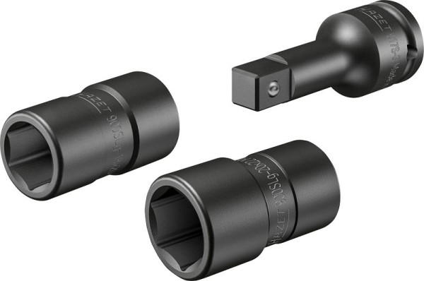 Hazet Steckschlüsseleinsatz FORD Radverschraubung, Vierkant12,5 mm (1/2 Zoll), Außen Sechskant-Tractionsprofil, Anzahl Werkzeuge: 3, 900SLG-1822/3