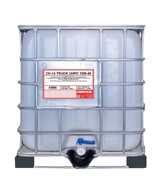 CHEMPIOIL Mehrbereichsöl 9114 CH-14 TRUCK UHPD 15W-40, VE: 1000 l, CH9114-IBC