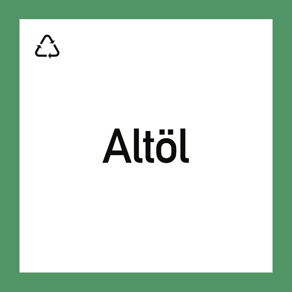 Moedel Wertstoffkennzeichnung "Altöl", Kunststoff, 300x300 mm, 99138