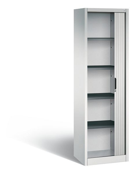 C+P Rollladenschrank Omnispace, H1980xB600xT420mm, Farbe: Lichtgrau, Griffmulde, 5 OH, 3200-00L S10045