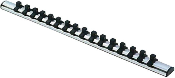 Projahn 3/8" Stecknuss-Schiene, magnetisch, 14 Clips Länge 300mm, 421001