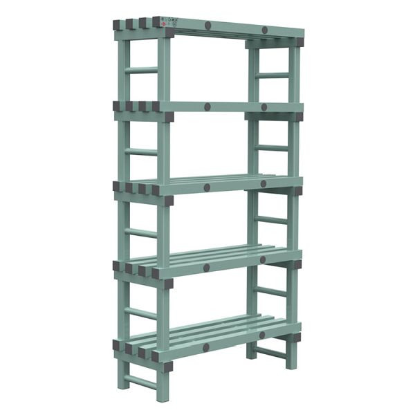 REA Euro-Regal 1000x400x1850mm, 5 Ständer mit 350mm Abstand, 308.170