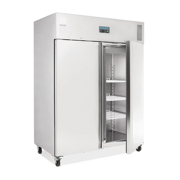Polar Kühlschrank Edelstahl 1300L, 250 W, 230 V, GN 2/1 geeignet, U634