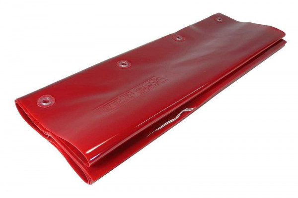 SINOtec TransTac Streifenvorhang 570 x 1 mm, L 2000 mm, rotorange T40 DIN EN ISO 25980, 10000943