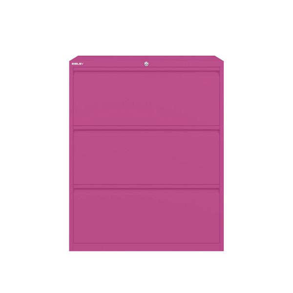 Bisley Essentials Schubladenschrank, Höhe 1000-1024 mm, 681 fuchsia, YESF0810681