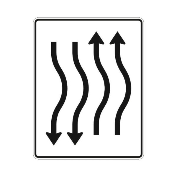 Stein HGS Verschwenkungstafel nach Zeichen 514-24, Flachform 2 mm, RA2, RA2, Flachform 2 mm, 514-24.0002