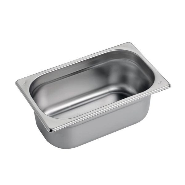 Gastro M Edelstahl GN-Behälter 10cm GN1/4, verstärkte Kanten, GR707
