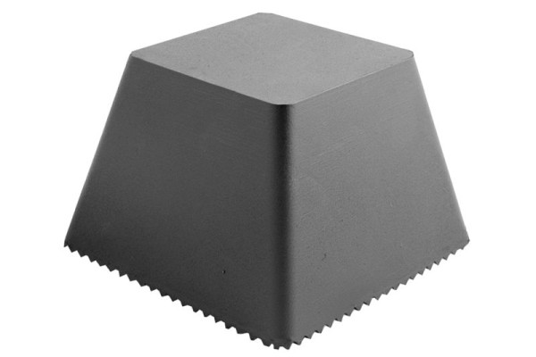 Busching Gummi Trapezblock uni H100xB150xL150mm, passend für Autop, Becker mit Noppen, 100579