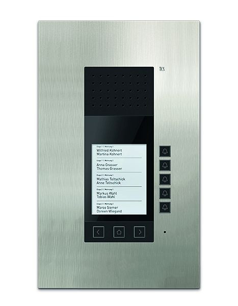 TCS Audio Unterputz Außenstation Serie ADX5 mit Display für bis zu 30 Wohneinheiten, ADU59010-0030