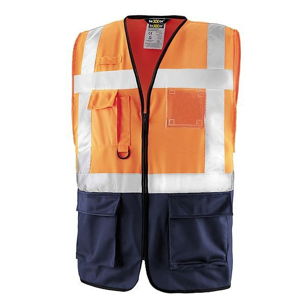 teXXor Warnschutz-Weste NEWCASTLE, Farbe: leuchtorange, Größe: 6XL, 4210-6XL