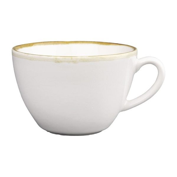 Olympia Kiln Cappuccinotassen Kreideweiß 34cl (6 Stück), FB990
