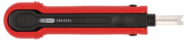 KS Tools Kabel-Entriegelungswerkzeug für Flachsteckhülsen 0,6 mm, 154.0113
