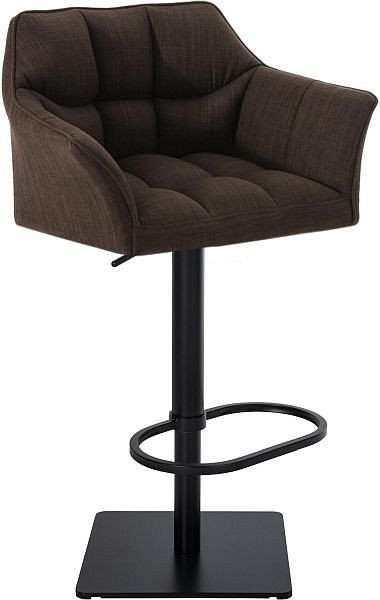 CLP Barhocker Damaso B Stoff, braun, 101675703, 4251152687274