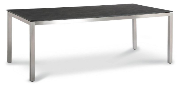 BEST Marbella, Gartentisch 210x100 cm, Stahl / Schwarz, 47885251