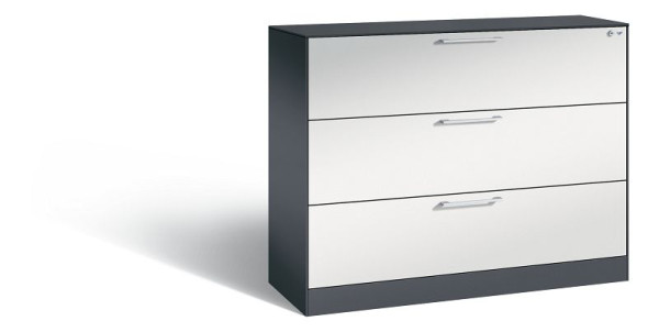 C+P Hängeregistraturschrank Asisto, H1010xB1200xT435mm, Farbe: Lichtblau, Bügelgriff, 146041-313 S10139