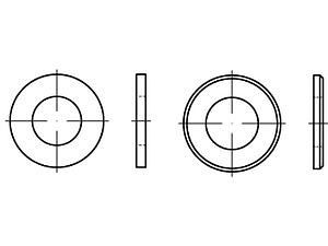 Scheiben DIN 125 Messing B 19 VE=S (50 Stück)