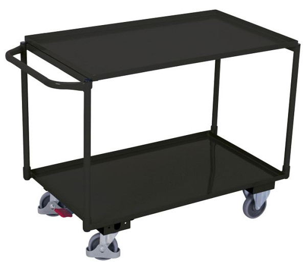 VARIOfit Tischwagen mit 2 Ladeflächen, Außenmaße: 1.170 x 610 x 845 mm, RAL 7016 anthrazitgrau, sw-600.506/AG