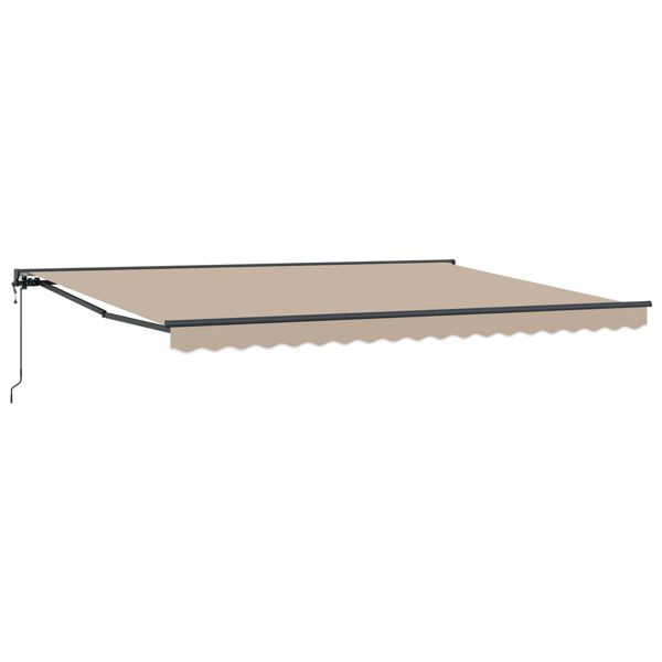 vidaXL Elektrische ausziehbare Markise Beige 5 x 3,5 m, 3421231