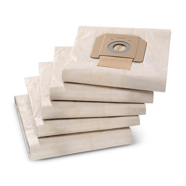Kärcher Papierfiltertüten 2-lagig, VE: 5 Stück, NT 65/2 Eco, 6.904-285.0