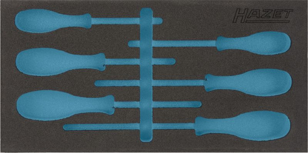 Hazet 2-Komponenten Weichschaum-Einlage, für 163-265/6, Abmessungen / Länge: 342 mm x 172 mm, 163-265L