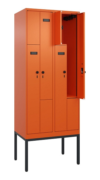 C+P Z-Spind Evolo PLUS, Gestell, 4 Fächer, 2120x800x500mm, 2004/2004, Drehriegel, 0490337-224 S10024