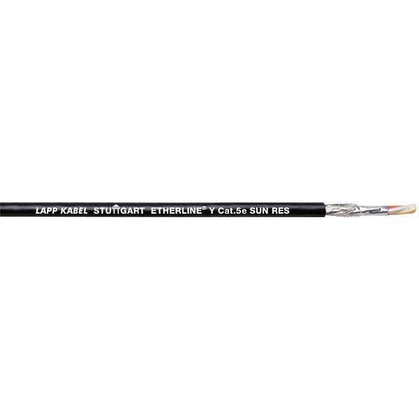 LAPP Ethernet-Leitung ETHERLINE® Y Cat.5e, schwarz 2x2xAWG22/7, VE: 500 Meter, 2170901/500