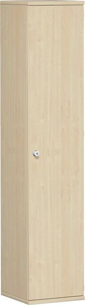 geramöbel Flügeltürenschrank 4 Dekor-Einlegeböden, abschließbar, Schloss links, 400x425x1920, Ahorn/Ahorn, N-10DL504-AA