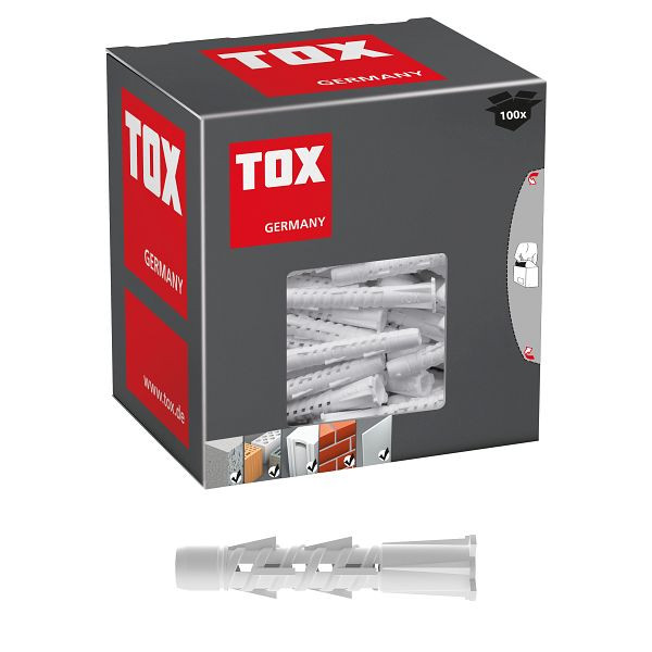 TOX Allzweckdübel Tetrafix 5x25 mm, VE: 100 Stück, 021100021